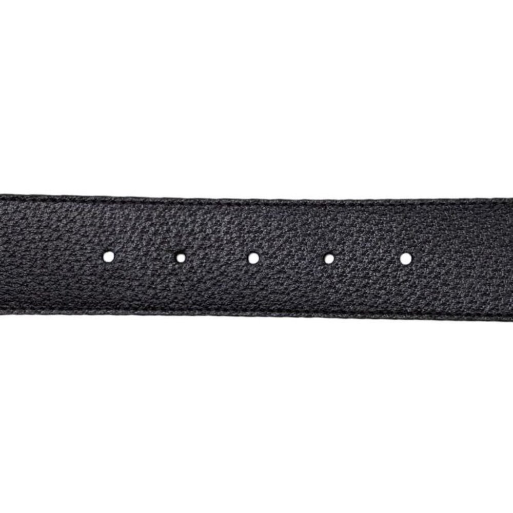 Gucci Wide Belt Double G Dj20 T 1000 Calfskinleather Black Goldhardware - Picture 5 of 8